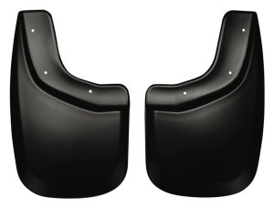 GMC Canyon Mud Guards - Rear - Husky Liners - Custom-Molded, FormFit Design, Husky Shield, No-Drill, For Large Fender Flares - `04-`12